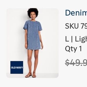 ⭐️Old Navy Denim Mini Dress